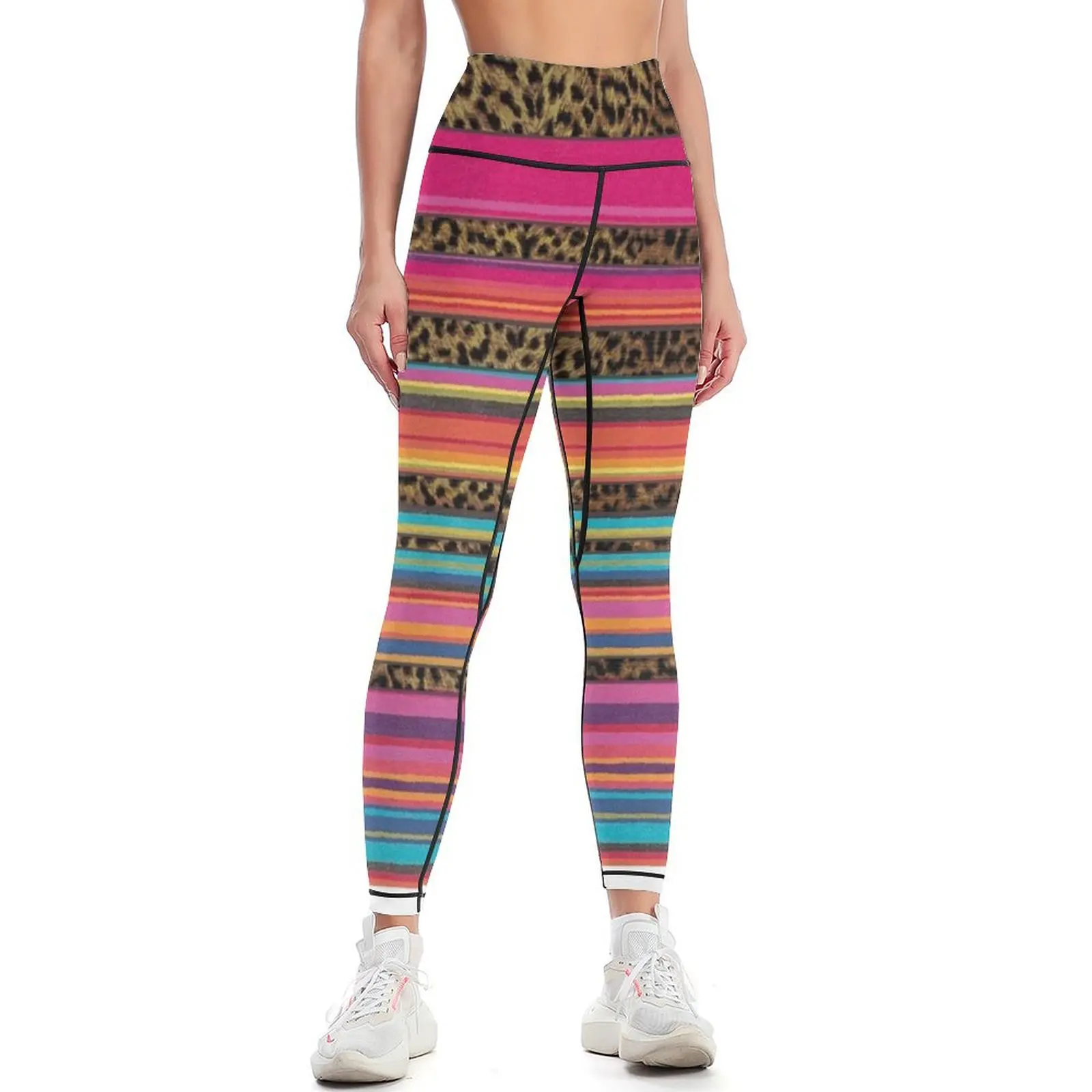 

Funky Serape Print Leggings Legging sexy woman Clothing fitness sporty woman gym Womens Leggings