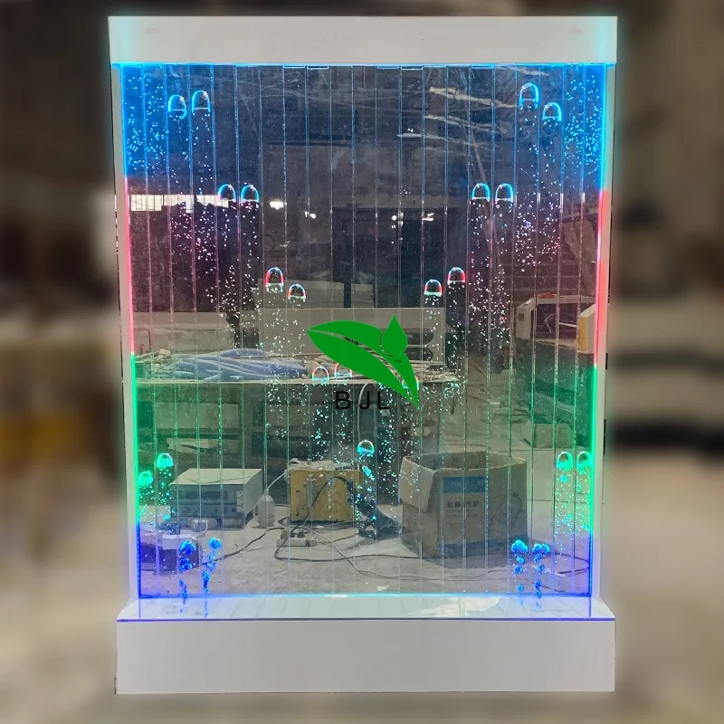 Personalização. Programação digital personalizada Multi Color LED Water Feature Bubble Waterfall Wall