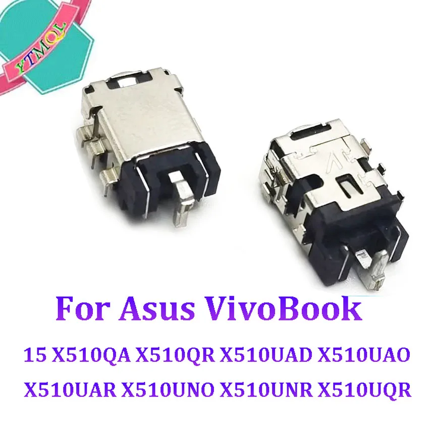 10-100Pcs Laptop DC Power Jack Charger Port  For Asus VivoBook 15 X510QA X510QR X510UAD X510UAO X510UAR X510UNO X510UNR X510UQR