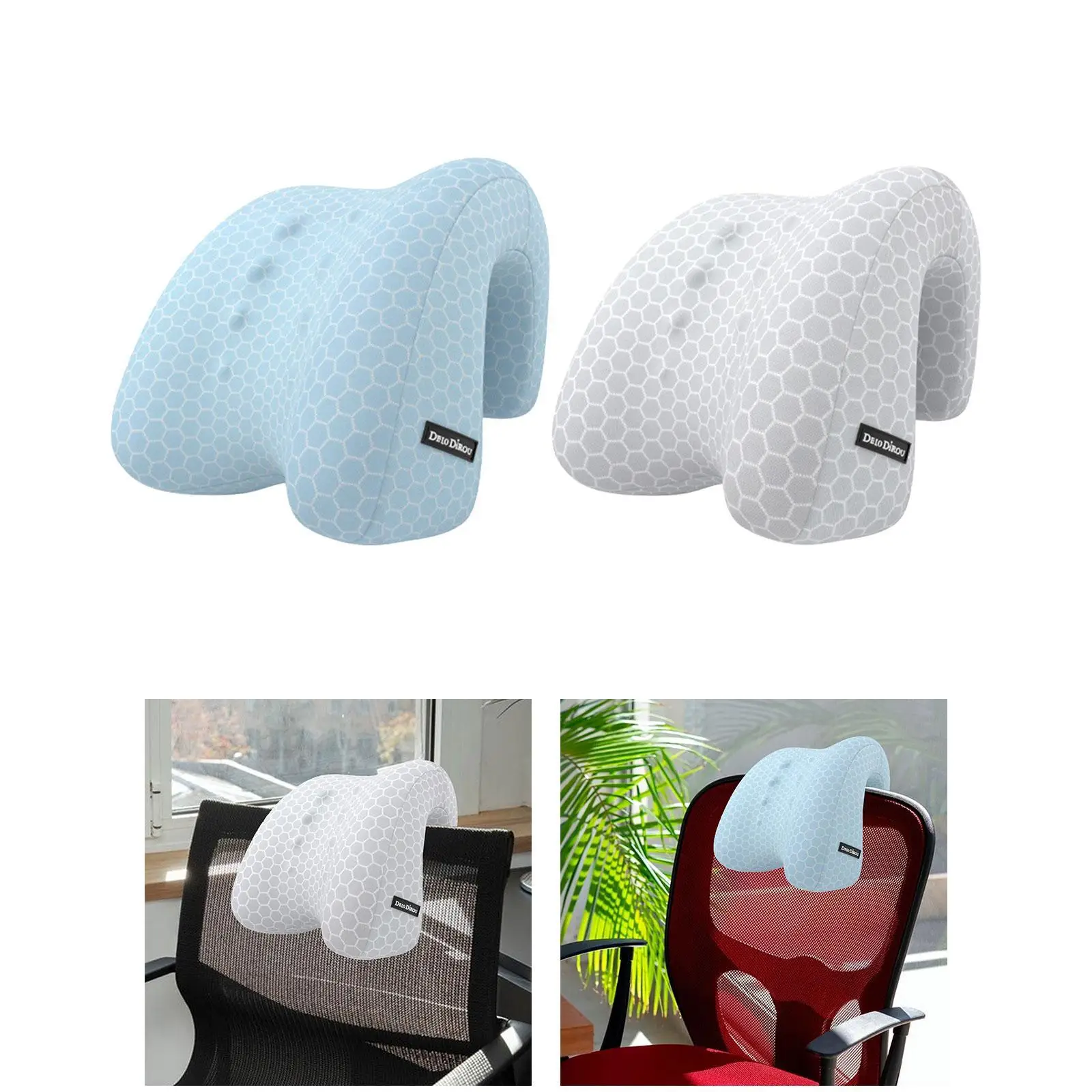 Napping Pillow Convenient Soft Office Chair Headrest for Airplane Car Office