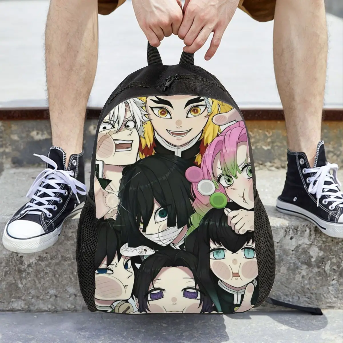 

Demon Slayer Kimetsu No Yaiba крутой рюкзак в подарок для средней школы, пешего туризма, путешествий, рюкзак для мужчин и женщин, холщовые сумки для ноутбука и компьютера