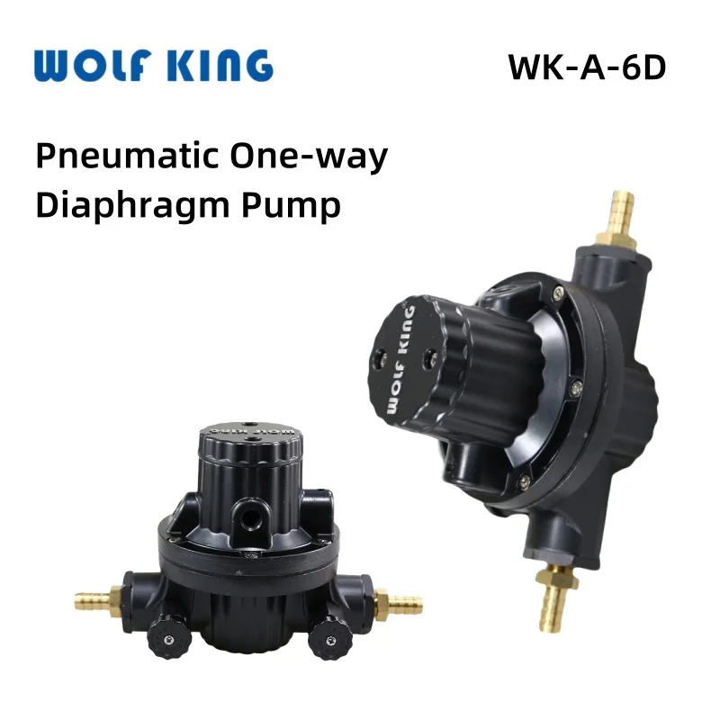 Wolfking WK-A-6D Pneumatic One-way Diaphragm Pump, Carton Mechanical Ink Pump, Corrosion Resistant Glue, Ink, Solvent Pump