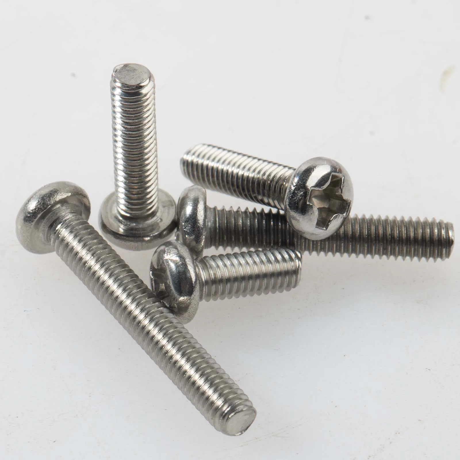 50Pcs M3 304 Stainless Steel Machine Screws Cross Phillips Round Pan Head Screw Bolt 6/8/10/12/16/20/25/30mm