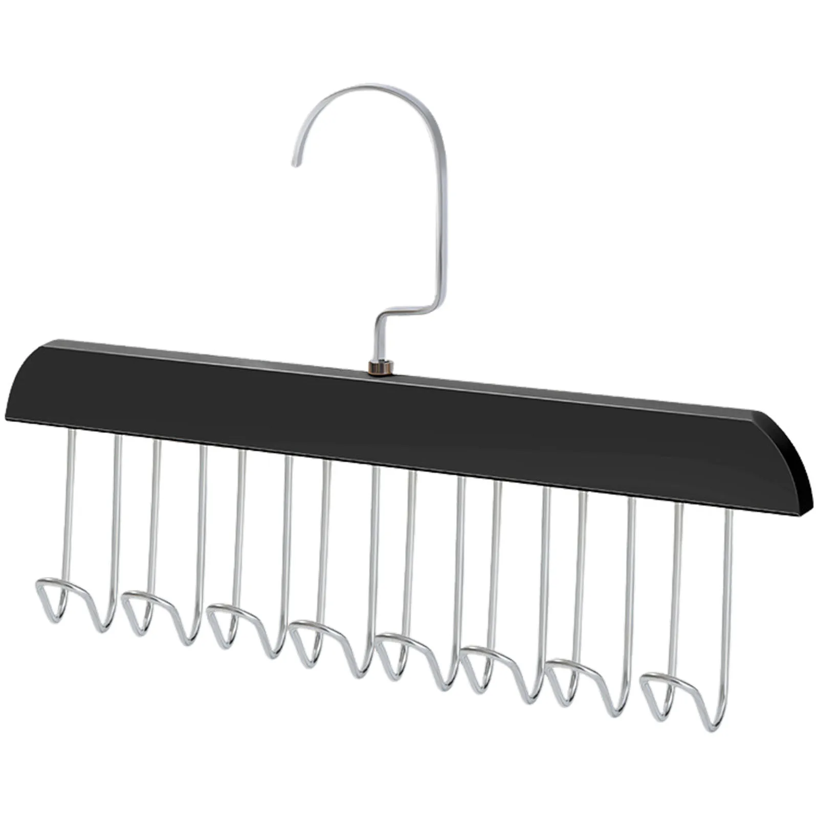 8 Hooks Laundry Hanging Hanger Rack Closet Space Saving Hangers for Clothes Storage Management