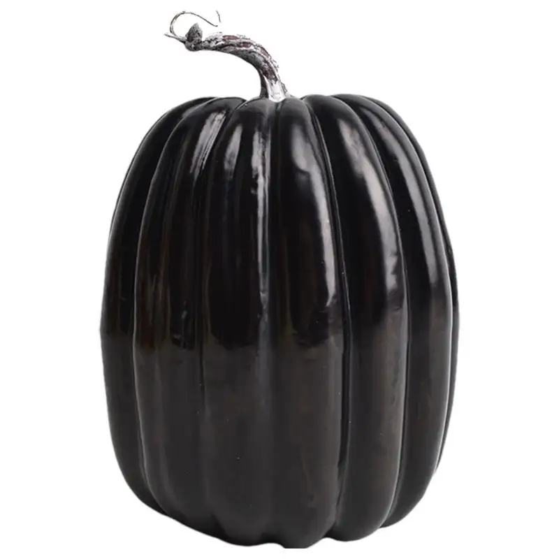 1pc Autumn Harvest Artificial Pumpkin Large Fake Simulation Pumpkin Thanksgiving Realistic Fall Autumn Decorations for Home