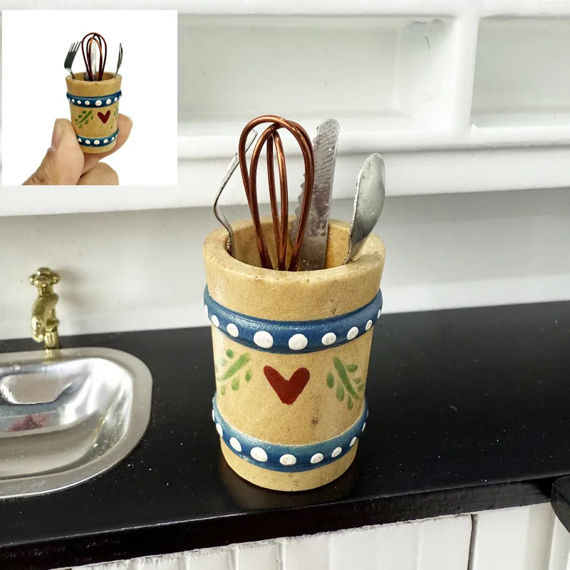 

1:12 кукольный домик, мини-набор кухонной утвари, включая инструмент для взбивания яиц для сцены приготовления кукольного дома, модель мебели, декор