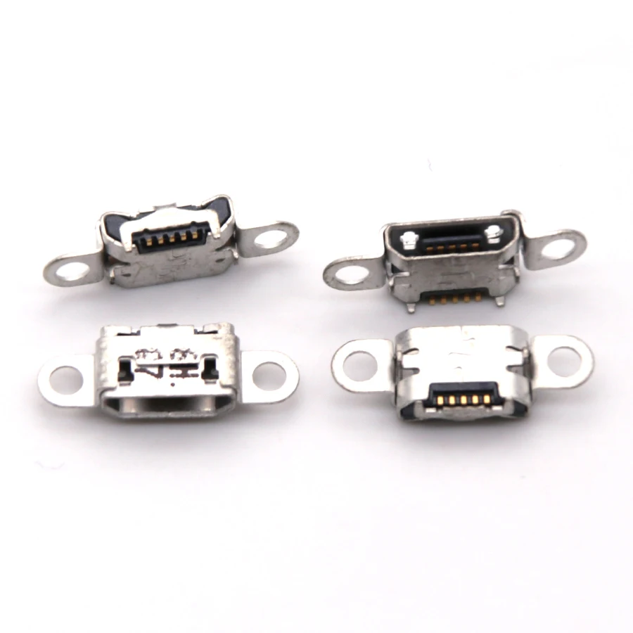 10-100pcs Micro USB Jack Connector Female 5pin Charging Dock Port Connector For OPPO VIVO X3T Y27 Y33 Y37 Y51 Y53 Y55 y66