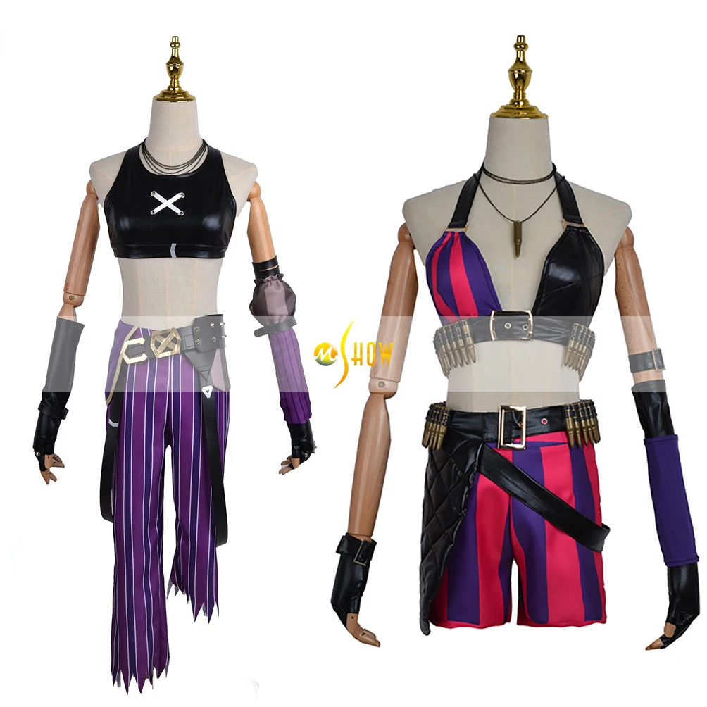 Lol Arcane Jinx Kostuum Voor Vrouwen League Of Legende Cosplay Jinx Cosplay Outfit