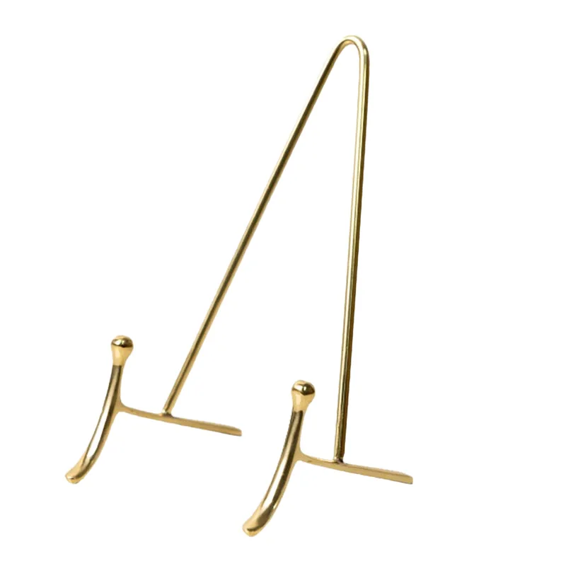 Brass Plate Holder, Decorative Display Stand, Ornament, Storage, Dinner Plate, Plate Viewing Rack, Retro Bracket.