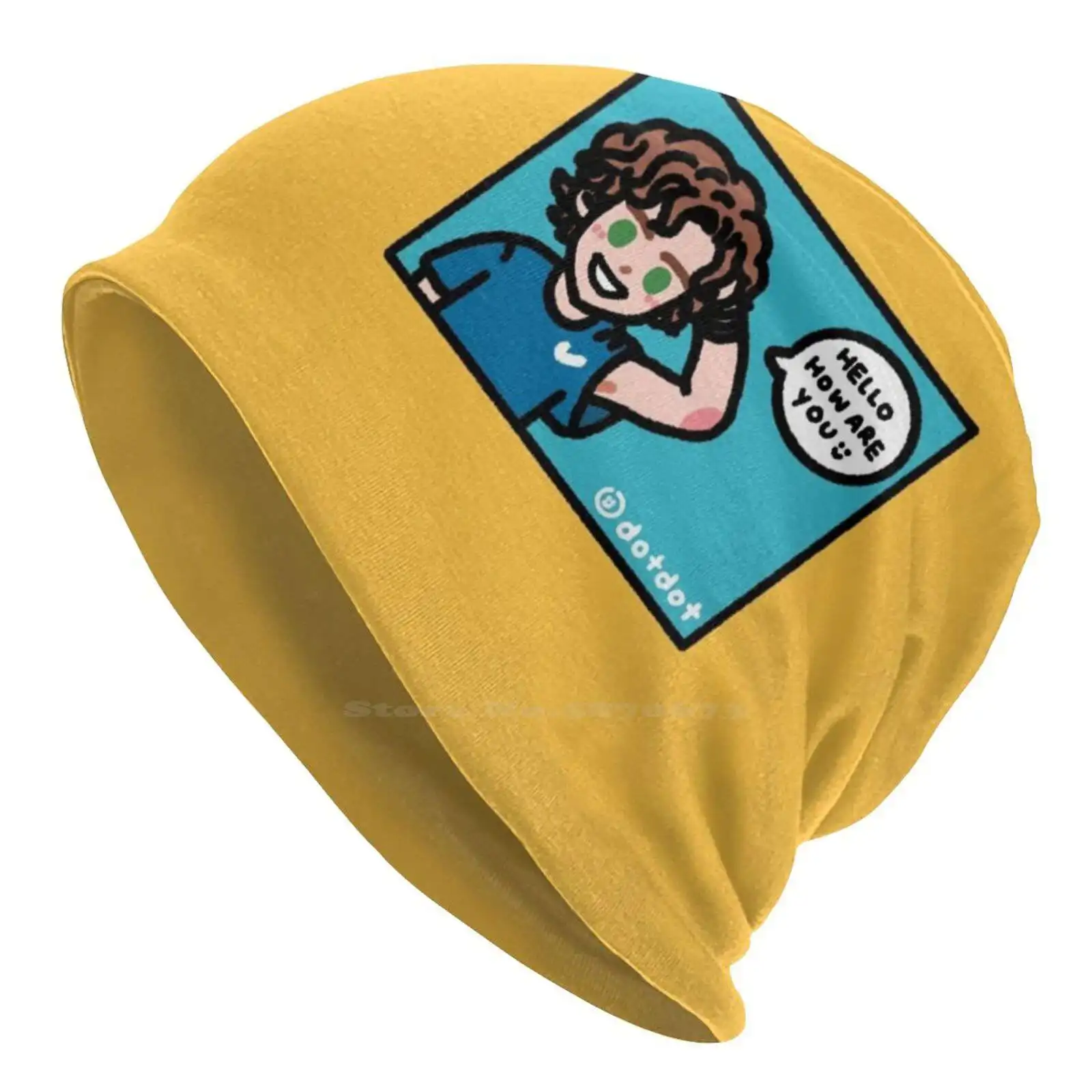Hola, ¿cómo está? Gorro de punto cálido para exteriores, gorros de tenis Andrey Rublev