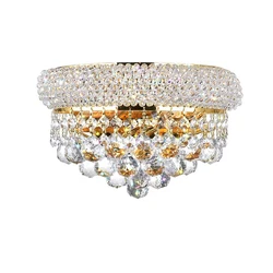 Gold Crystal Wall Lamp for Bedroom Bedside Chrome Wall Sconce Home Decor Mirror TV backdrop Walkway Wall Light Fixture