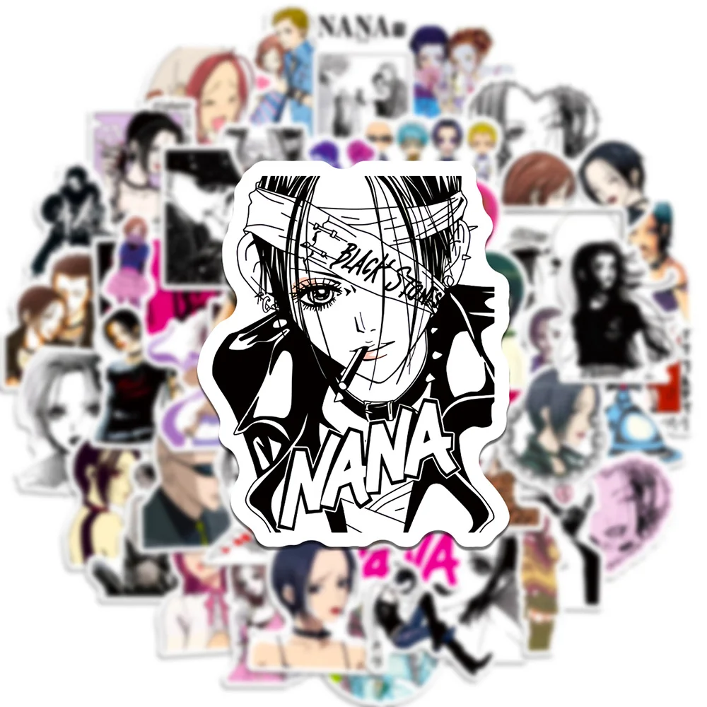 10/30/50 Stück Japanische Anime NANA Aufkleber Cartoon Wasserfeste Aufkleber DIY Skateboard Handy Gepäck Coole Graffiti-Aufkleber Großhandel