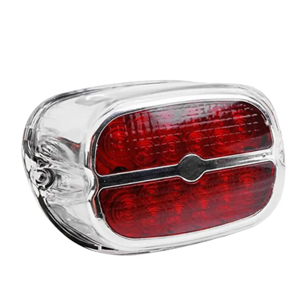 Motorcycle Brake Tail Light w/ License Plate for XL883/1200 Clear