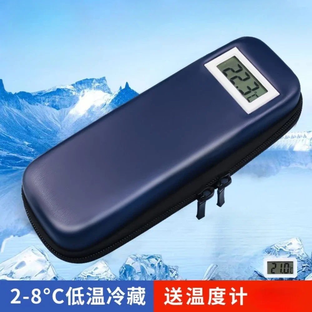 Insulin Freezer Portable Ice Pack Interferon Medicine Thermal Pack Temperature Display Mini Ice Pack Outdoor Freezer Cooler