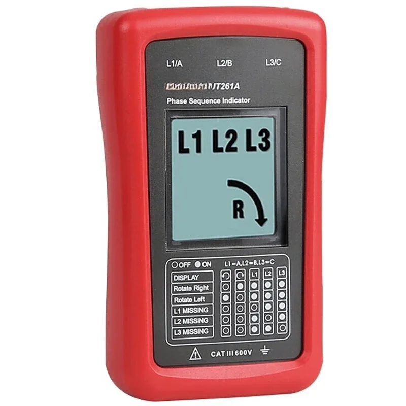

Non-contact three-phase alternating current phase sequence and motor steering meter phase table UT261A