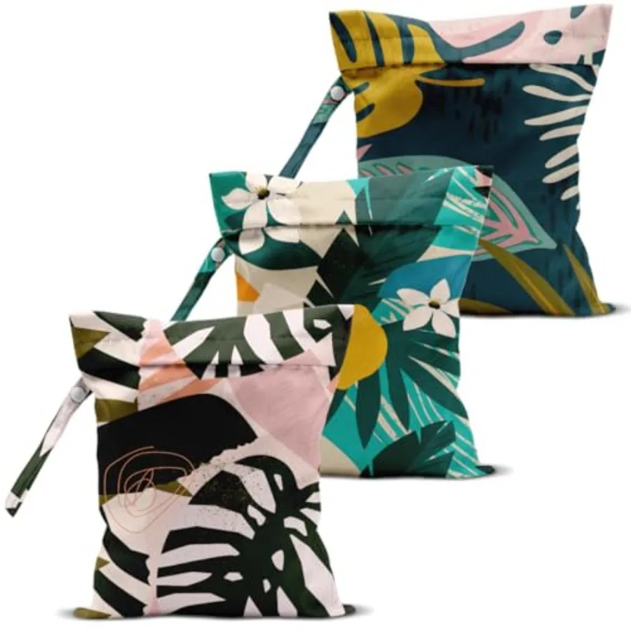 

3 Pcs Wet Bag Wet Dry Bag Waterproof Aloha Bags Small Laundry Bags for Swimsuit Pool Travel Beach Diapers Makeup Cruise Ship Es