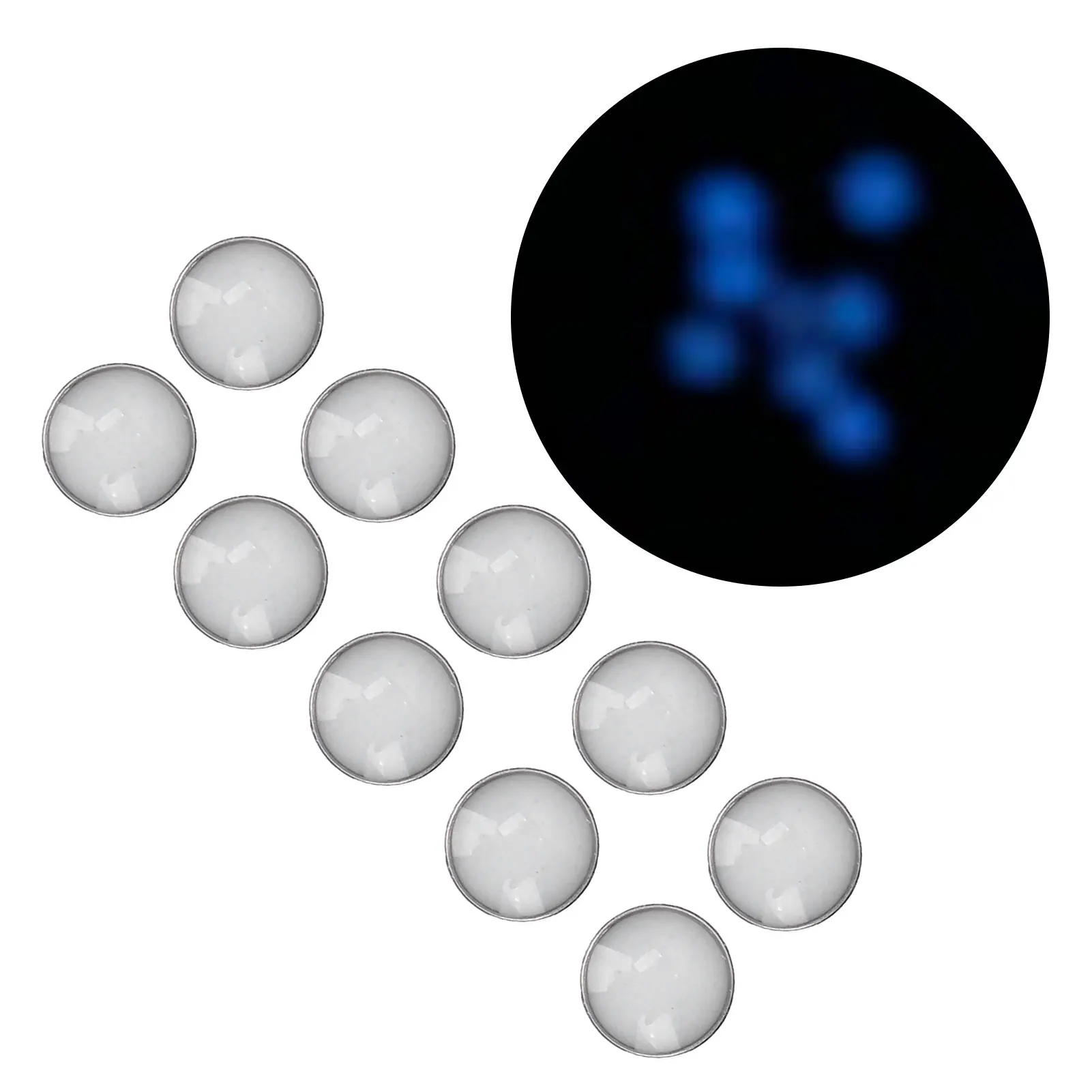 الخرز الأبيض الأزرق الأخضر مضيئة Pip ساعة الحافة إدراج 12 الساعة Lume اللؤلؤ نقطة وزارة الدفاع أجزاء استبدال ساعة الملحقات