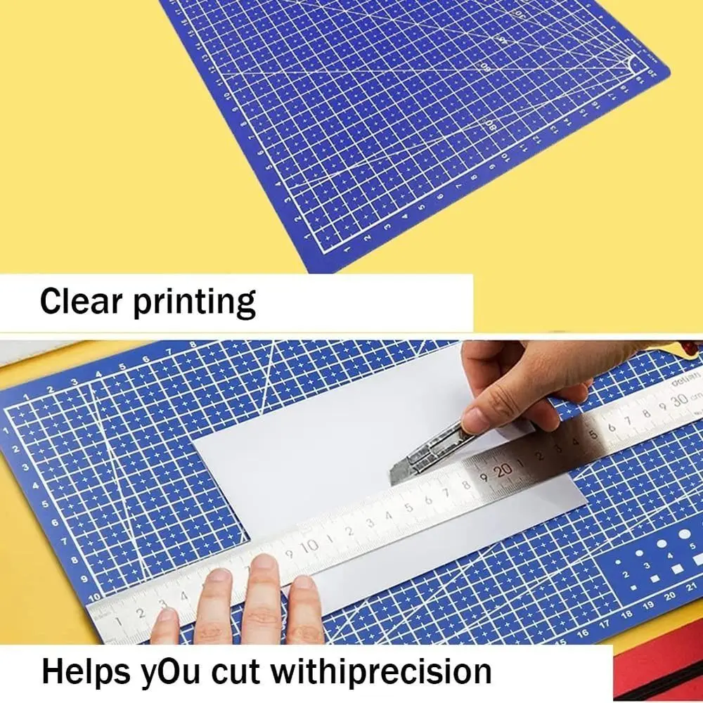 1Pcs Double-side Leather Craft Tool Cutting Mat Patchwork Sewing A3 A4 A5 Cutting Board Engraving PVC Workbench Pad Home DIY