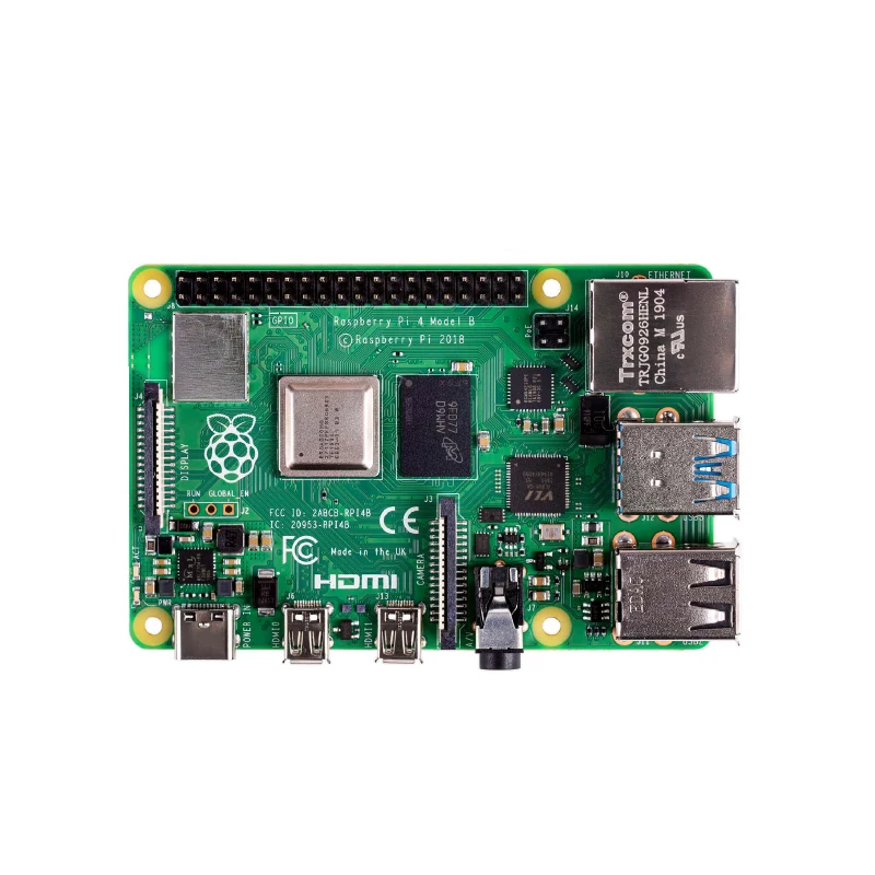 Raspberry Pi 4B Raspberry Pi 4th الجيل B لوحة تطوير AI الذكاء الاصطناعي الكمبيوتر بيثون كيت 4B 4G