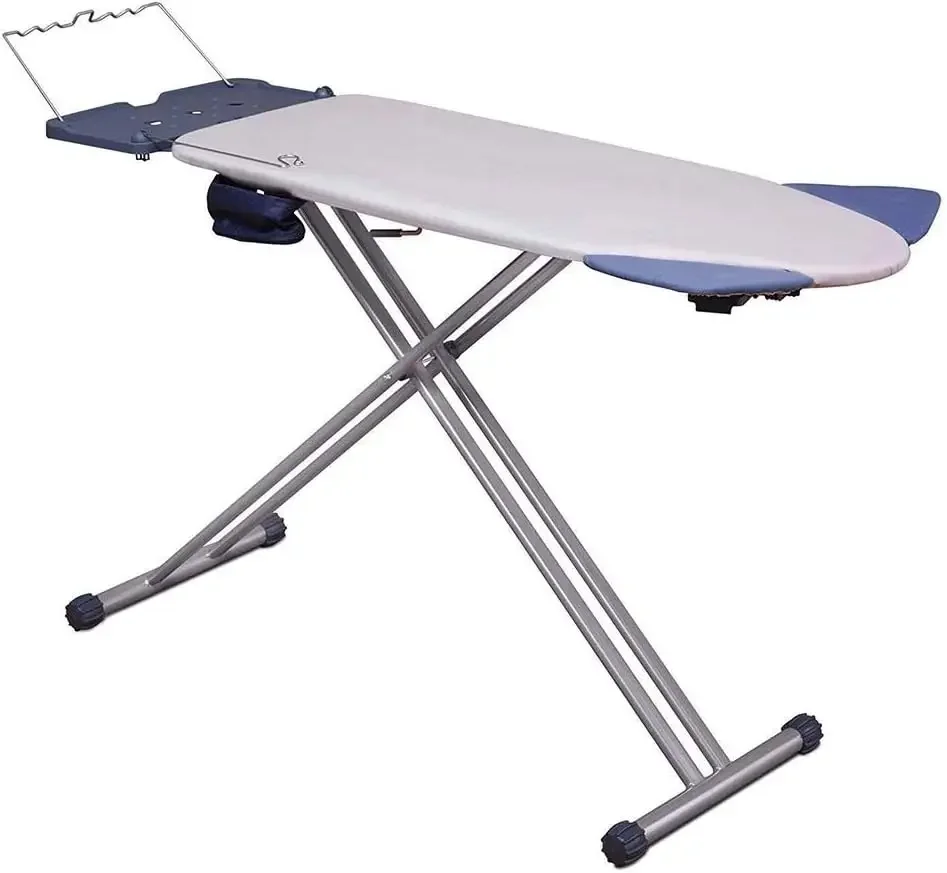 

Ironing Board with Extra-Wide Surface, 8 Features, Retractable Shoulder Wings, Adjustable Height, 100% Cotton Cover