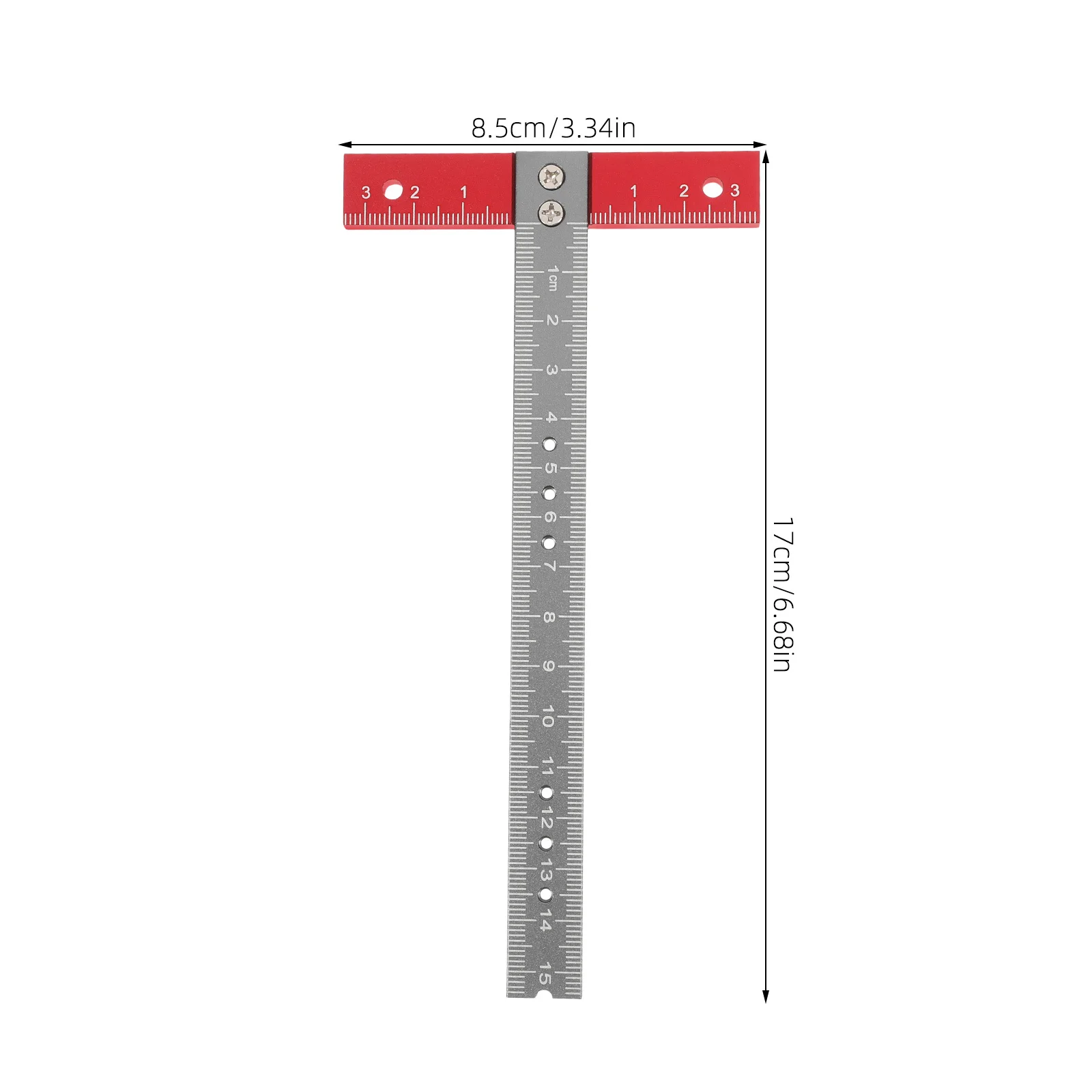 Aluminum Alloy Ruler Lightweight Portable Right Angle Measuring Tool for Woodworking DIY Carpentry Projects Precision