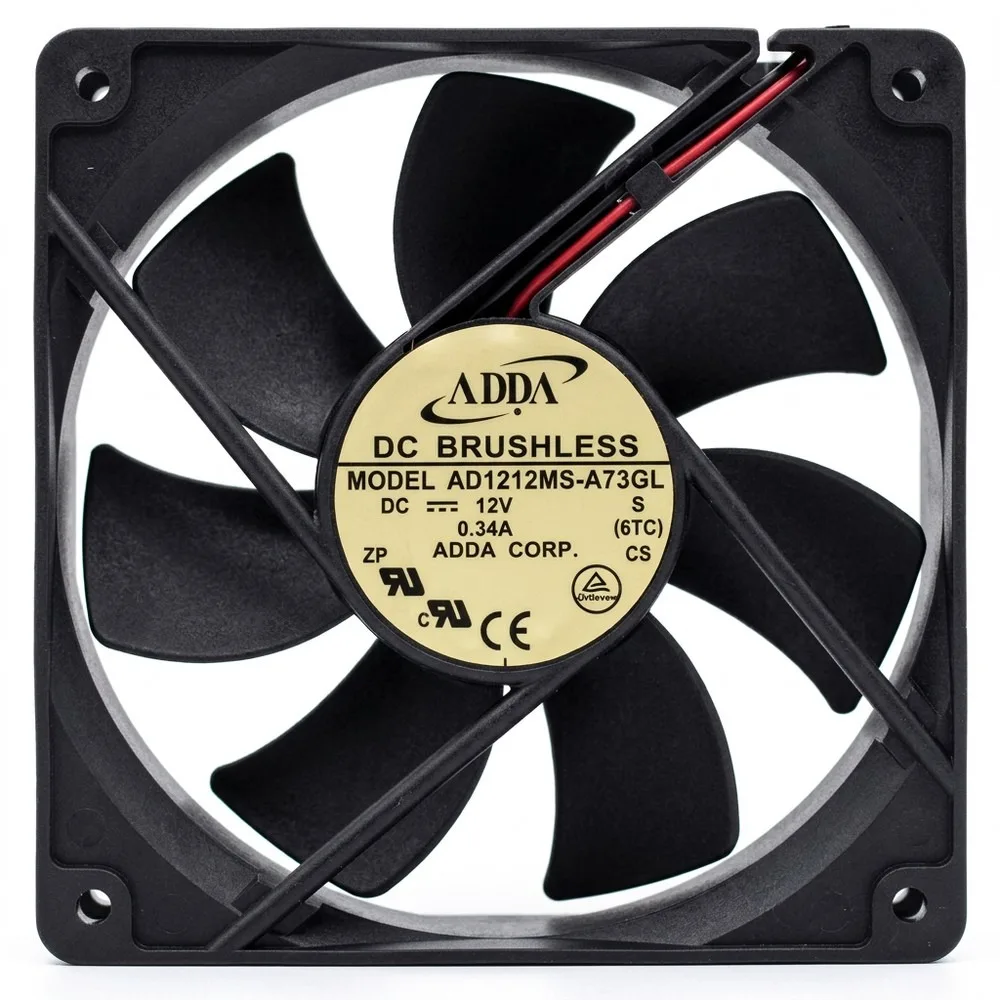 For ADDA AD1212MS-A73GL 12V 0.34A 2-Wire Cooling Fan