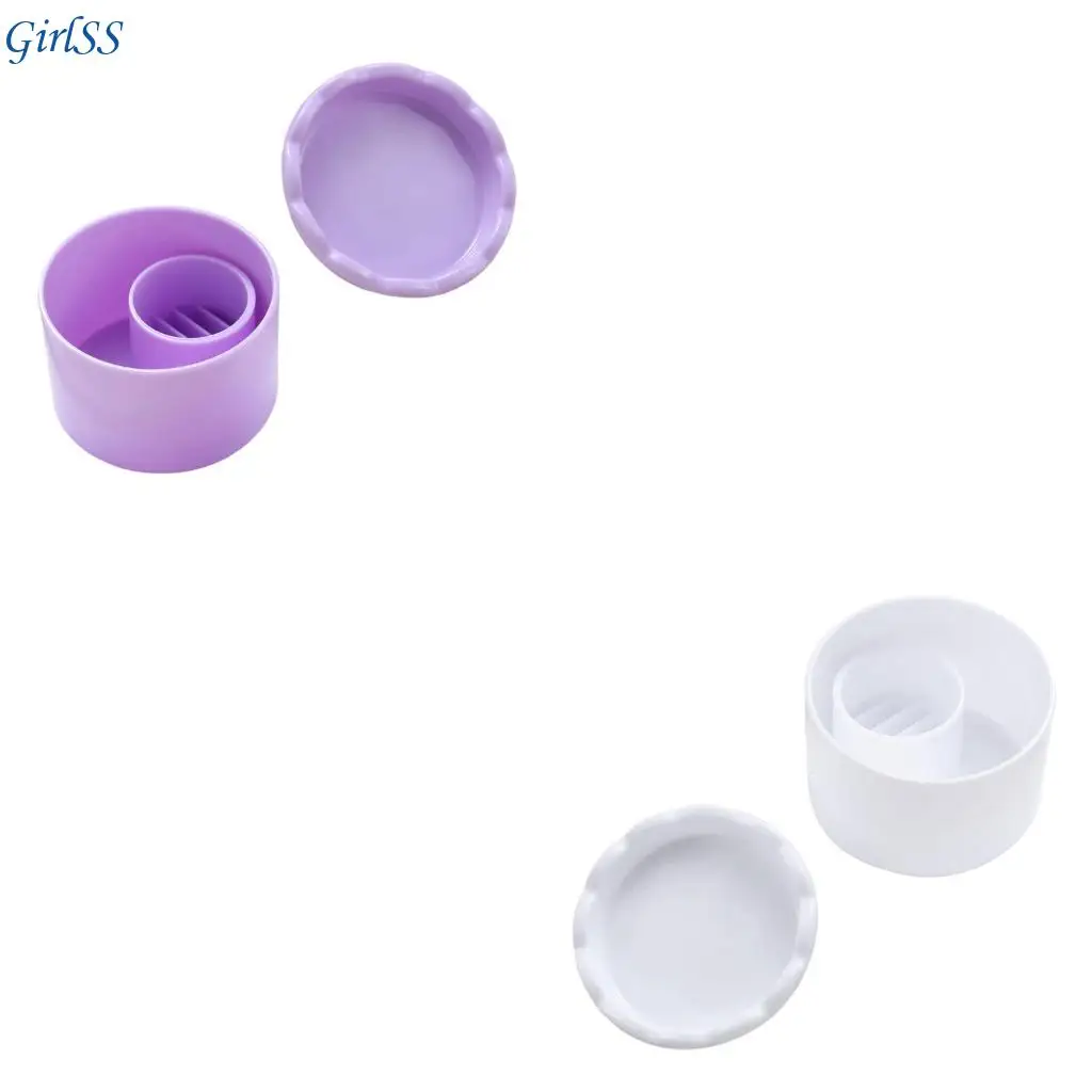 Contenitore pulizia degli utensili per unghie impilabile con coperchio per conservazione a colori multipli T4MB