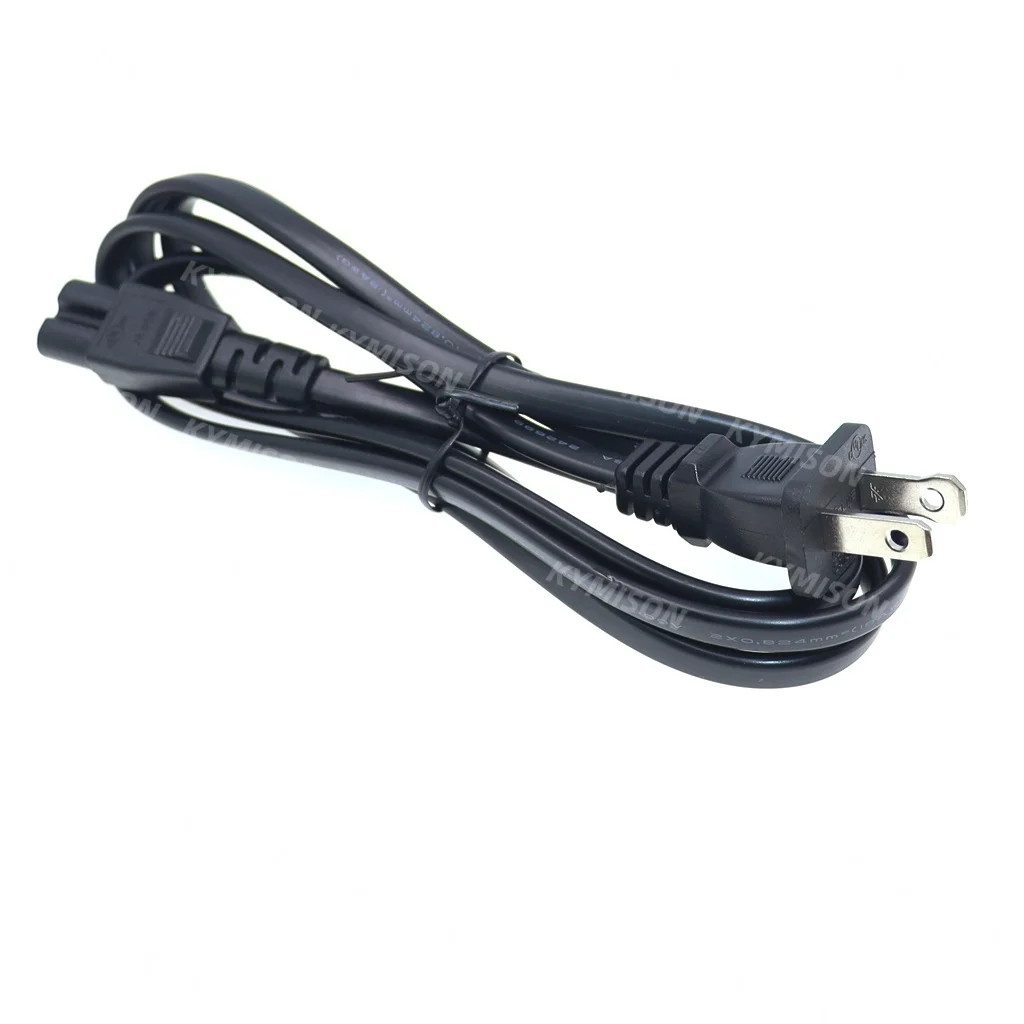 USA Nema 1-15P Polarized 2Pin Plug to IEC320 C7 Figure 8 Socket AC Power Lead Cord for samsung Philips Sony 18AWG 1.5meter