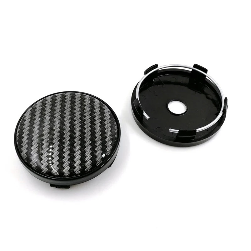 Carbon Black 57mm 58mm Car Wheel Hub Center Caps Auto Rim Dust-Proof Cover Emble 1 Pc