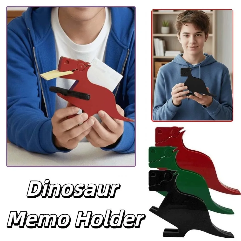 To-Do List Dinosaur Memo Holder Three-dimensional Ornament Sticky Note Holder Daily Planner Waterproof Business Cards Organizer