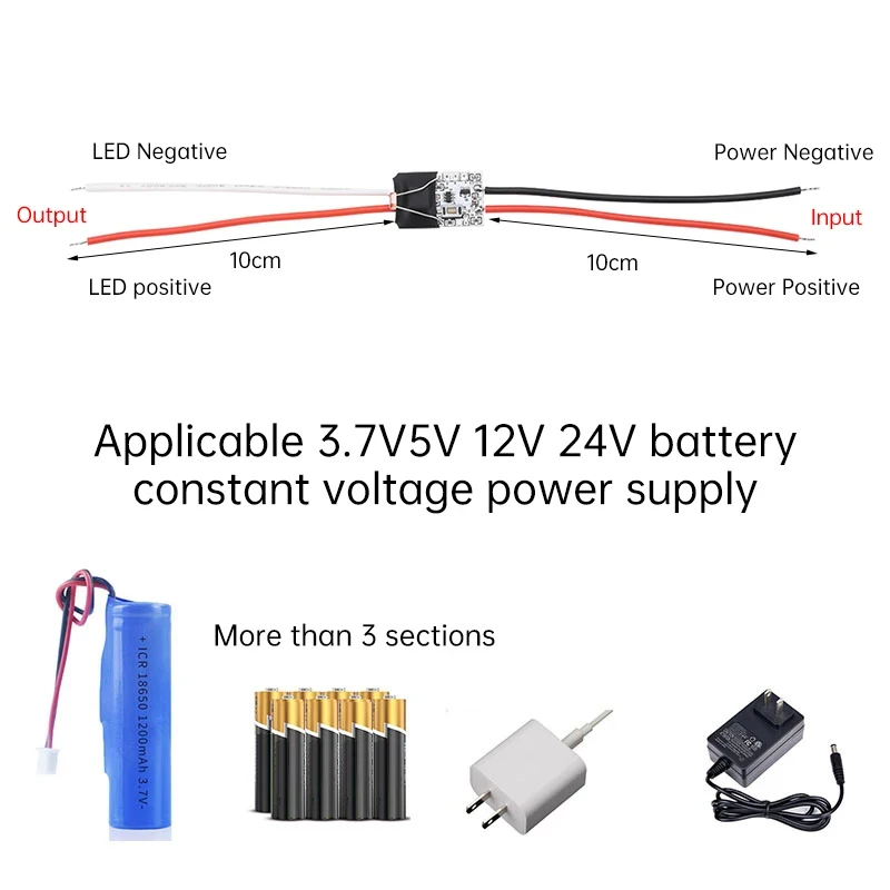 DC 3.7V 5V 12V 24V 5A photoelectric switch sensor, photoelectric sensor switch automatic photoelectric tube street light switch
