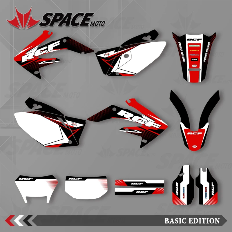 

SPACE MOTO для HONDA 04-07 08-19CRF250X графический фон наклейки наклейки мотоцикл