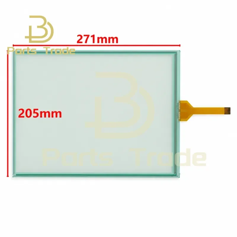 12.1 Inch 8 Wire Resistive Touch Screen Glass Panel for G.T. GUNZE U.S.P. 4.484.038 G-26 271x205mm Replacement Part