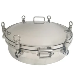 Pressure Circular Manhole Tank Round Manway Cover Tank Sanitary Manway