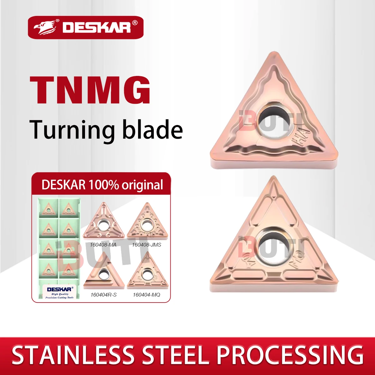 

DESKAR 100% Original Carbide Blade TNMG160404 TNMG160408 MA MS JMS MQ HS MF MM R-S L-S LF6118 Turning Blade For Stainless Steel