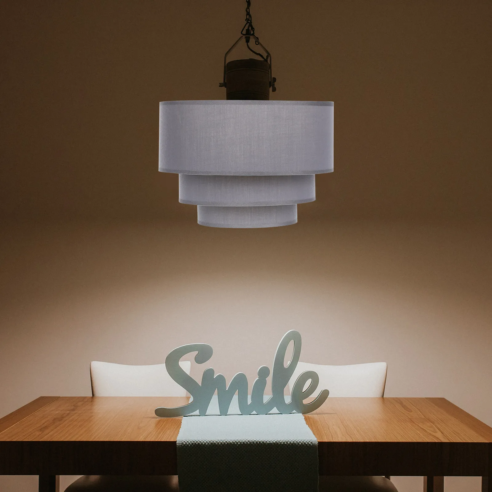 

Трехуровневый тканевый абажур-барабан для подвесных и напольных светильников E27 E14, декоративный чехол для лампы, современный винтажный стиль, для дома, отеля, бара, кабинета