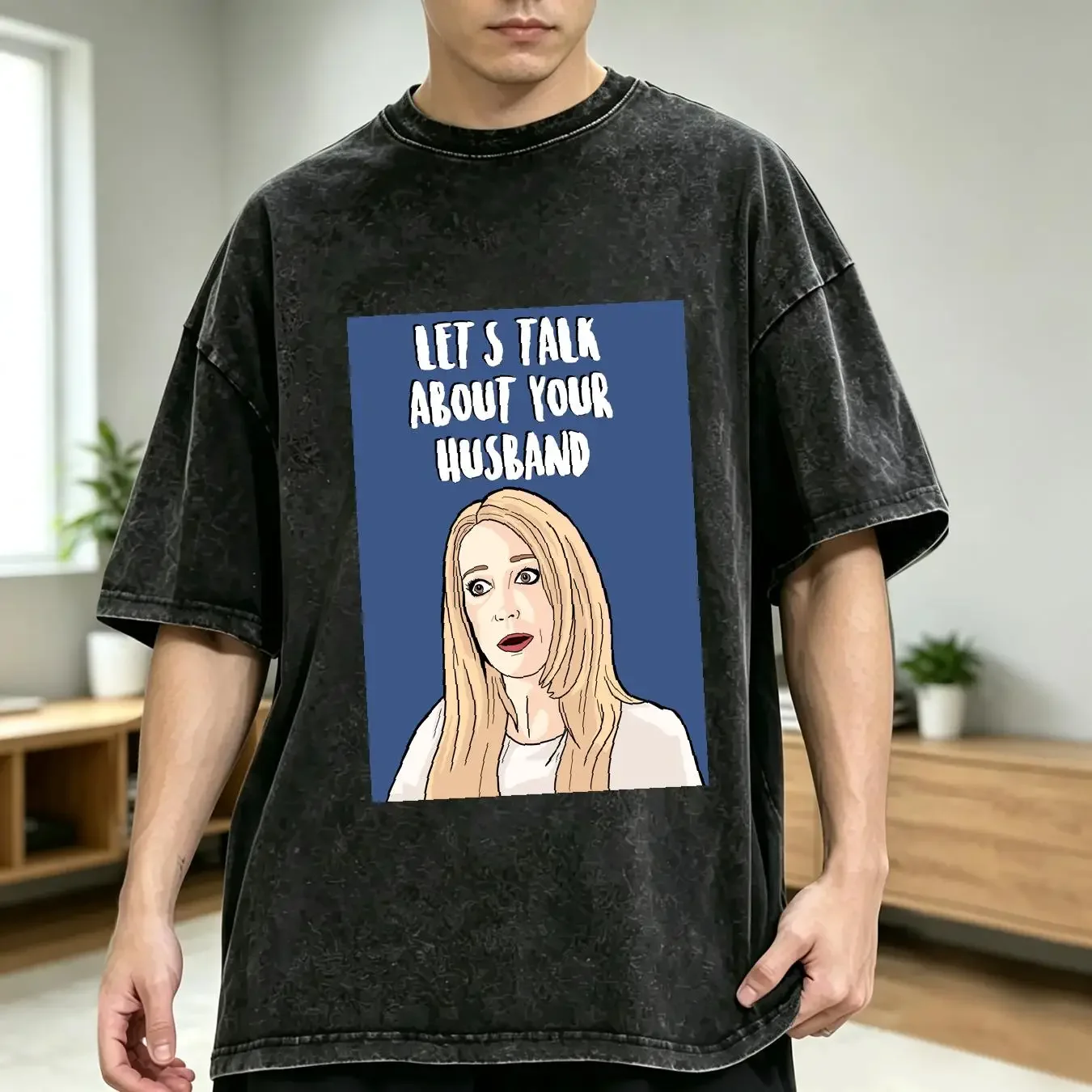 washed T Shirt Rhobh Kim Richards Let s Talk Real Housewives Of Beverly Hills 5XL long or short sleeves vintage Washed
