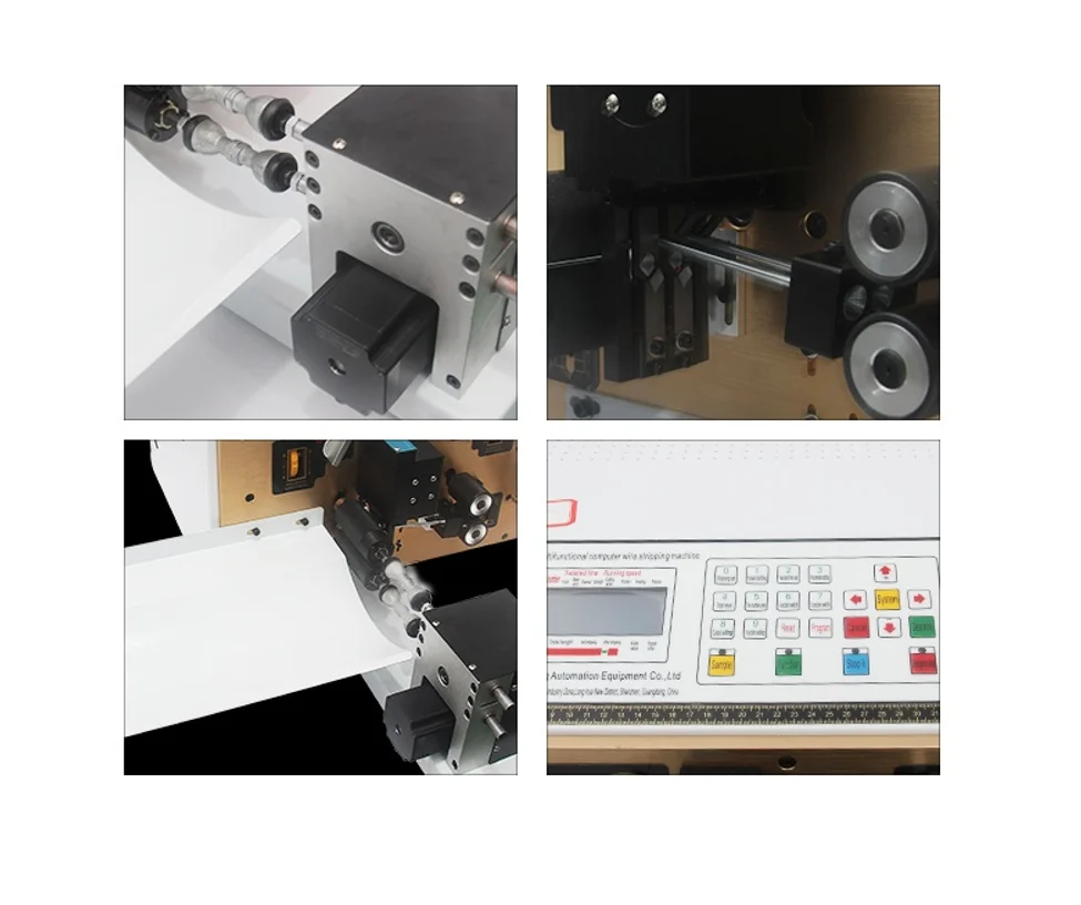 เครื่องปอกสายไฟอัตโนมัติแบบสองเส้น ตัด บิด และปอกสายไฟขนาดเล็ก