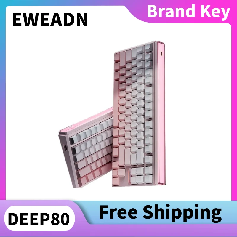 

EWEADN DEEP68 Deep80 Wired Magnetic Axis Gaming Keyboard with Full Key Hot Swap PBT Colored Injection Molded Keys Keyboard