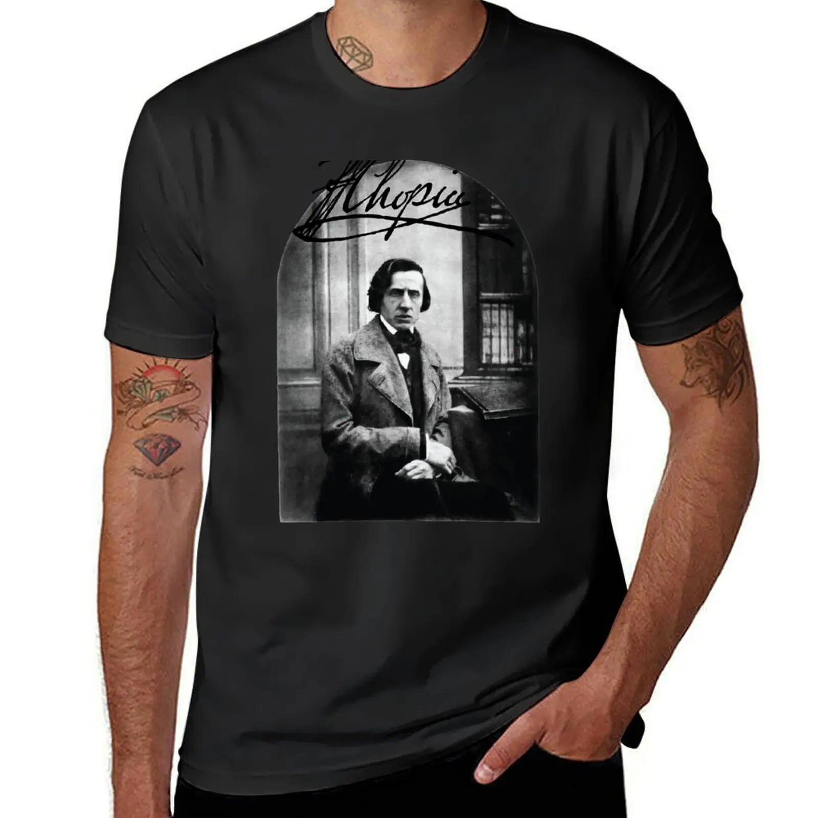 Frederic Chopin - classical music T-Shirt shirts graphic tees Blouse blanks graphics T-shirt men