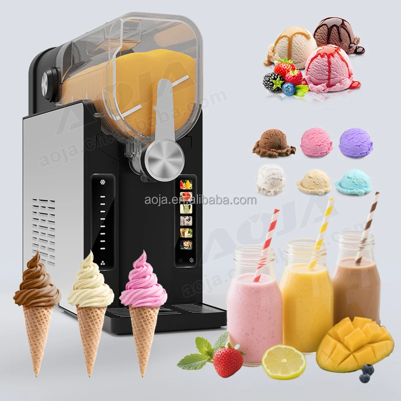 

AOJA Professional Slushie Machine Rapid Frozen Drink Ice-Cream 7 Presets Frozen Slushie Machine for Home Party DIY Household Use