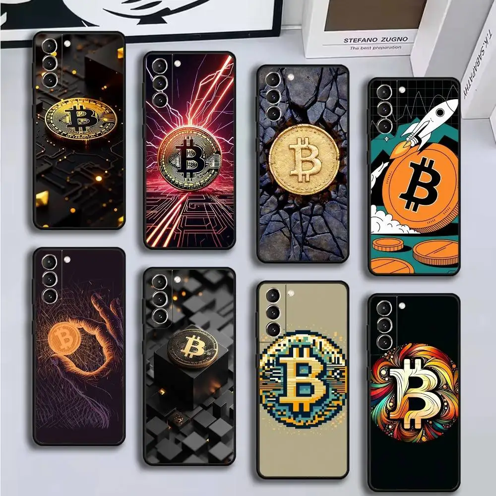 

Bitcoin Pattern Art Phone Case For Samsung GalaxyA13,21s,22,31,32,52,53,71,72,73,Soft Black Cover