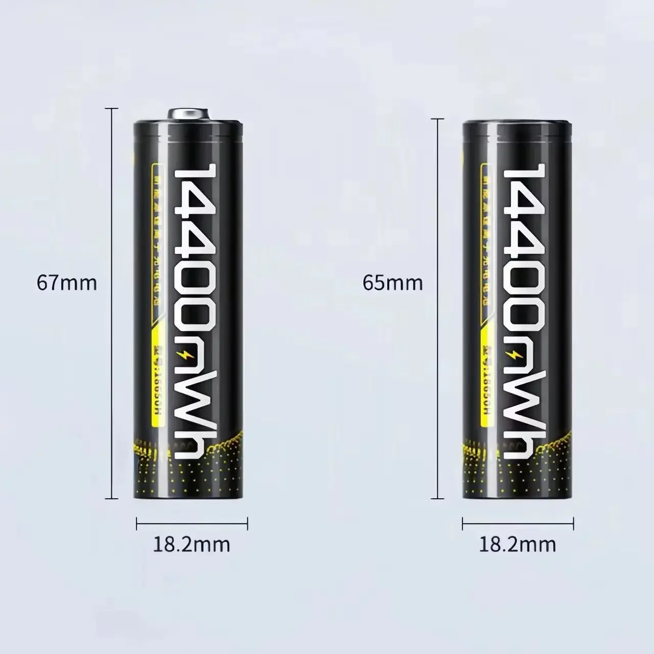 18650 Rechargeable Battery 14400mWh 3.7V Lithium Battery Cell for Solar Cell Sets Single Rechargeable Cell
