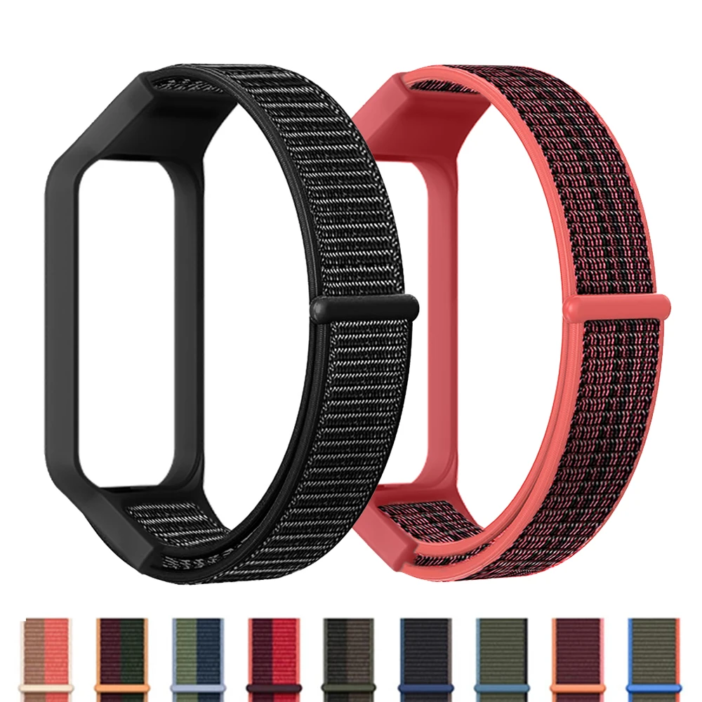 Nylon Straps For Redmi Band 2 Accessories case+Wrist Bracelet Soft SmartWatch Breathable Watchband belt for Xiaomi Band 8 Active