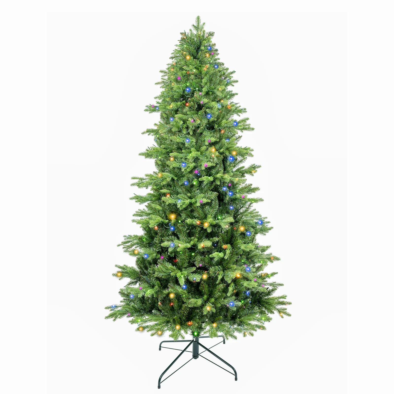 6.5 FT Extra Large Christmas Tree 1791 Tips Full Tree Easy To Assemble with Metal Stand Reusable Green/Pink/White Xmas Tree