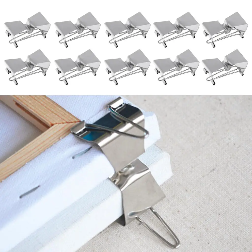 

10x Stainless Steel Wet Canvas Carrier Clips Art Supply for Painting