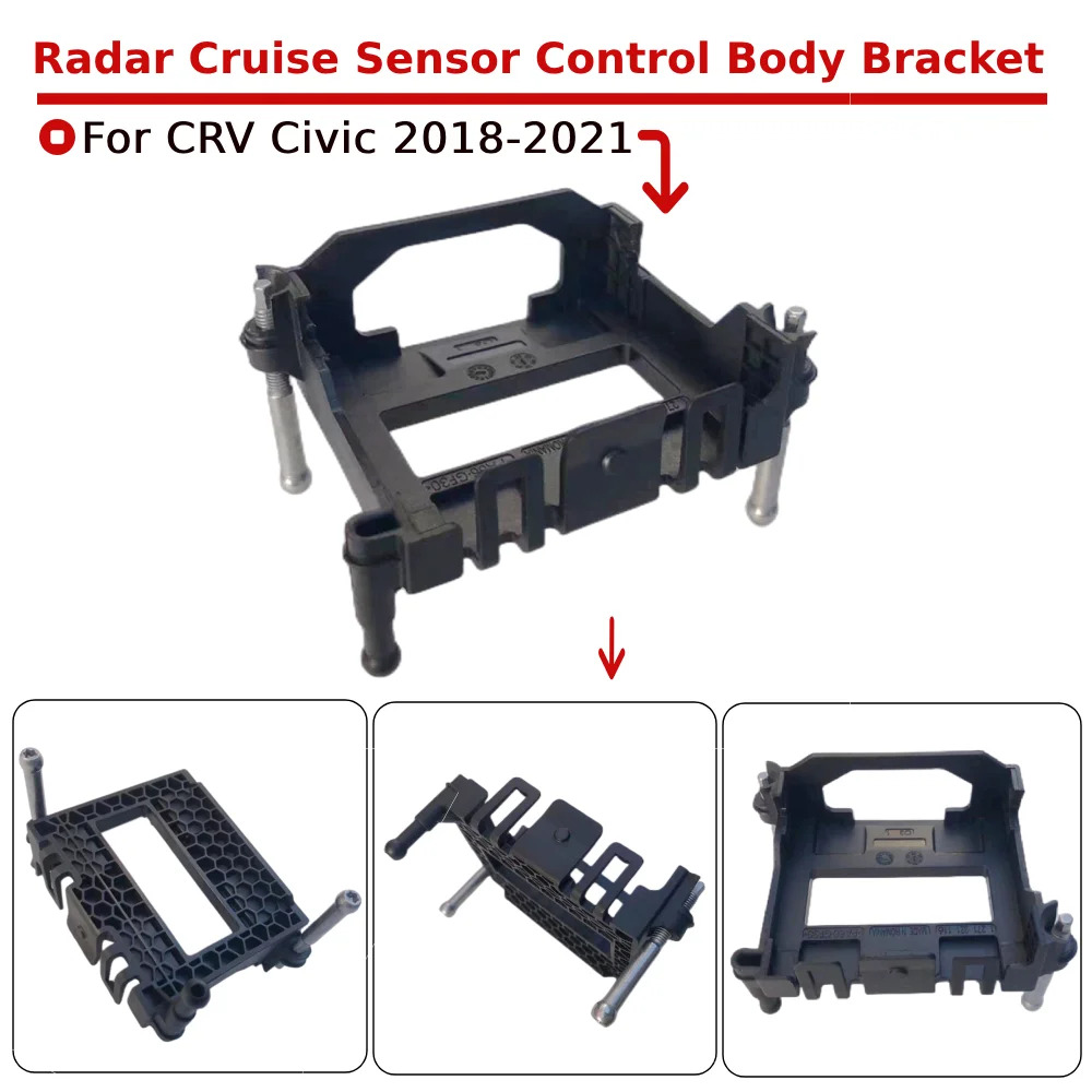 Radar Cruise Sensor Mounting Bracket Car Front Cruise Radar Distance Sensor Control Body Bracket for CRV Civic 2018-2021