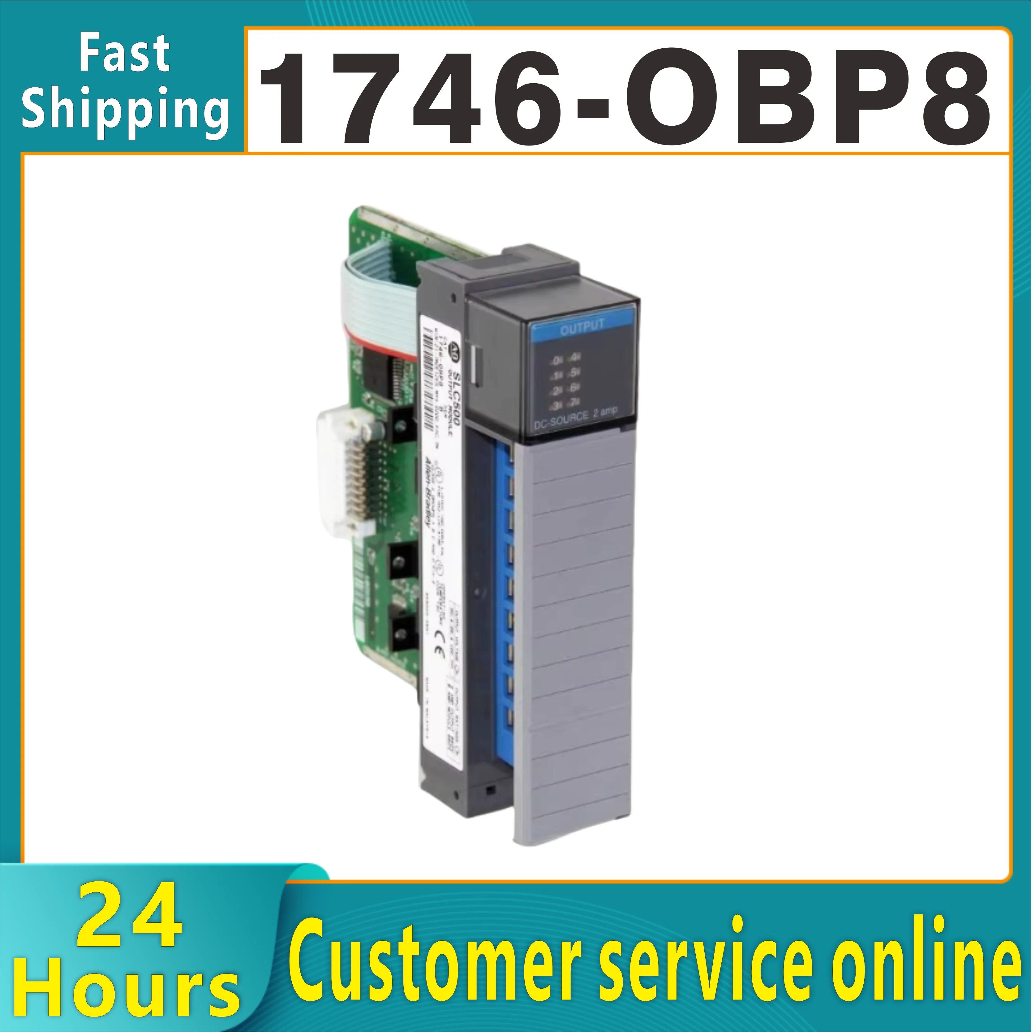 Original AB control output module 1746-OBP8 1746-0W16 1746-OW8 1746-028 1746-OX8 PLC controller