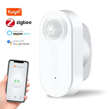 Tuya zigbee תנועה אנושית חיישן ביטחון גוף אדם בית חכם חיישן אבטחה אפליקציה עובד עם alexa Google Home