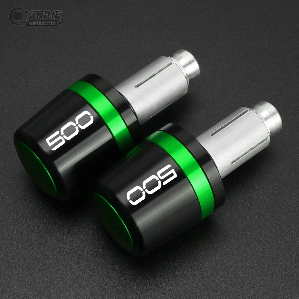 Ninja500 Z500 7/8'' Handle Bar End Weight Handlebar Grips Cap Silder Plug For KAWASAKI Ninja EX 500 1987-2024 2025 2026 2027